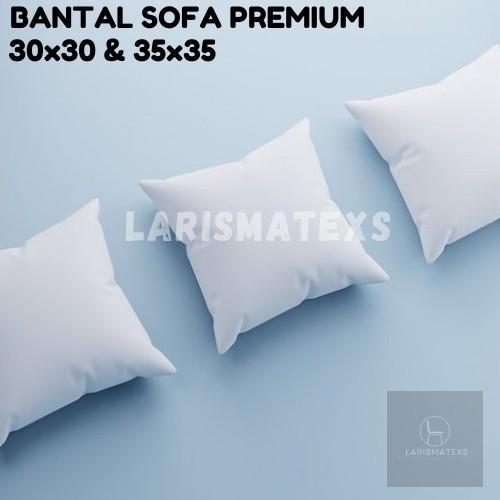 Isi Bantal Sofa Dakron Silicon Premium Xtra Padat Ukuran 30x30 30x50 Kain Putih - 30x30