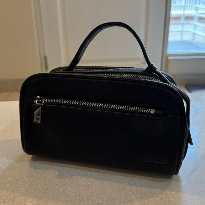 Gino Mariani Easton Hitam Leather Kulit Clutch Pria Tas Ball Bag Golf Bekas Original Likenew