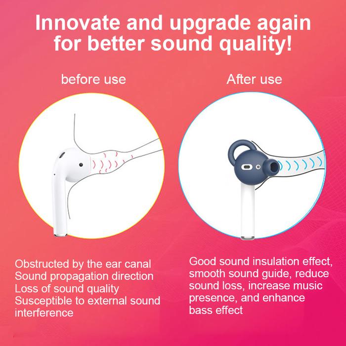 Ear pads for Airpods Wireless Bluetooth Iphone Earphones Silicone