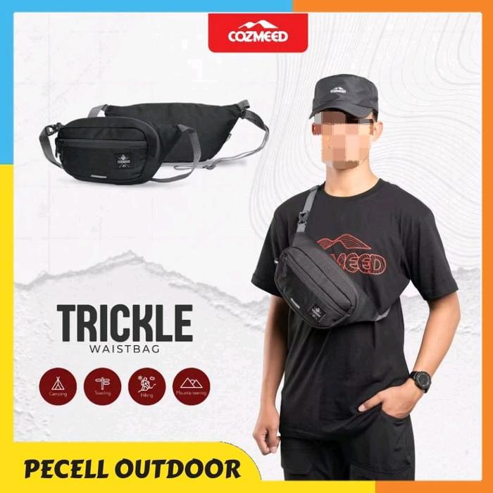 Cozmeed Waistbag Tas Pinggang Trickle Cordura Hiking Pria Selempang Cowok Slingbag