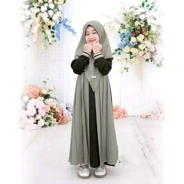 Princess Syar'i Little Angel Gamis Muslim Lebaran Anak Dress