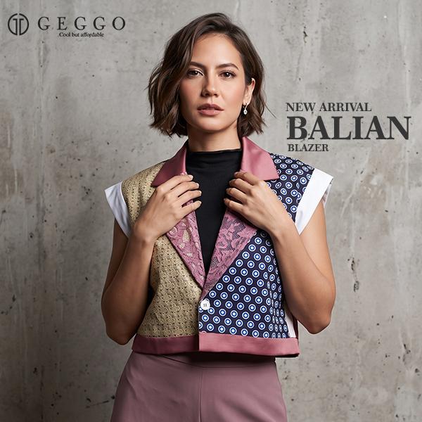 GEGGO - BALIAN BLAZER - Blazer Wanita Batik Mix Cotton Tanpa Lengan