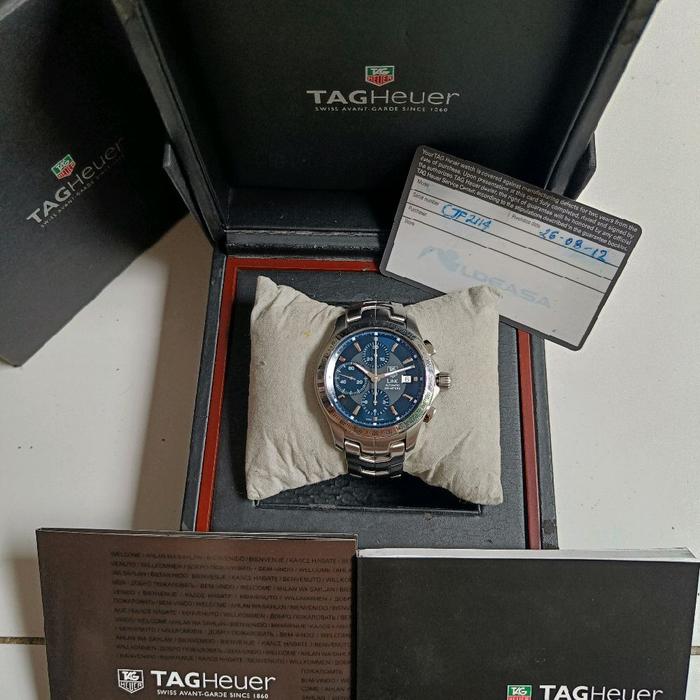Tag Heuer link CJF2114 automatic chronograph original bekas full set bekas sangat bagus normal semua