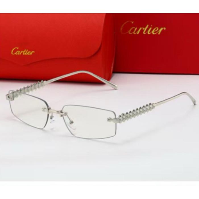 [COD] frame Kacamata Best Seller Bor Rimless Frameless CART PURE Titanium DY101 Pria Wanita (fullset