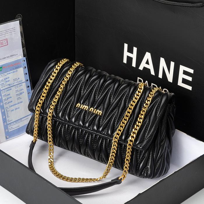 French Style Women'S Crossbody Bag Leather Pouch Hot Sale Of The Season New Fashion Crumpled Bag Ver