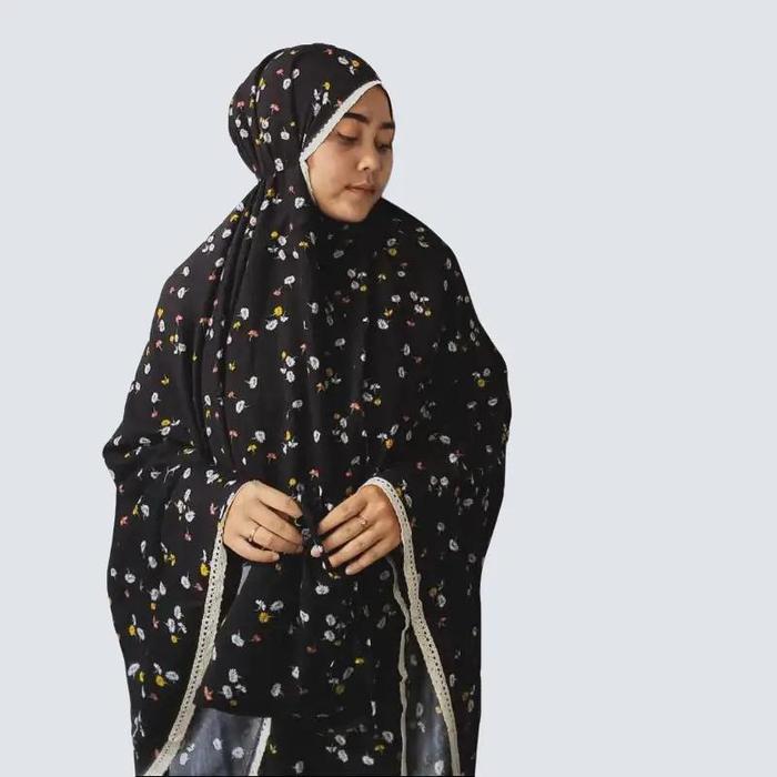 Eltu Syahira Mukena Set - Fashion Muslim Perlengkapan Ibadah Dewasa Jumbo Full Motif Katun Rayon Jum