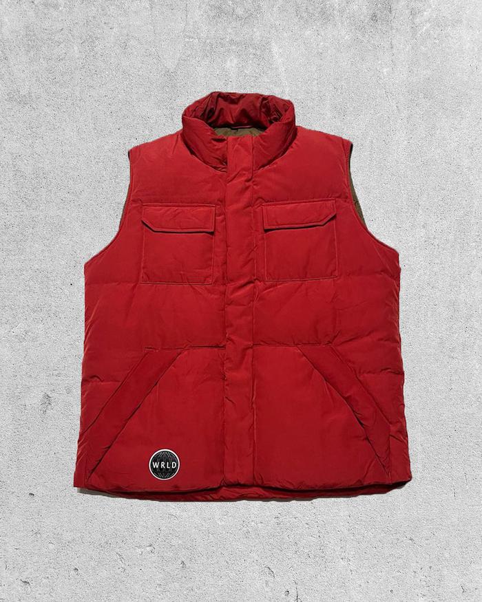 Uniqlo Down Vest Red Rompi bulu angsa bulang not dickies patagonia mammut tnf columbia