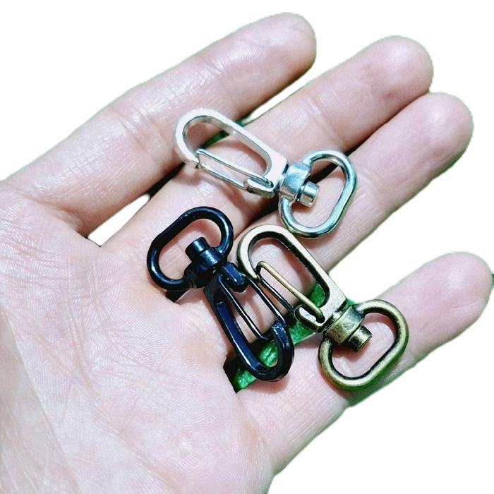 Cantelan Pengait Tali Tas Besi Hitam 1,3 Cm Kew Kew Hook ATG Bakar