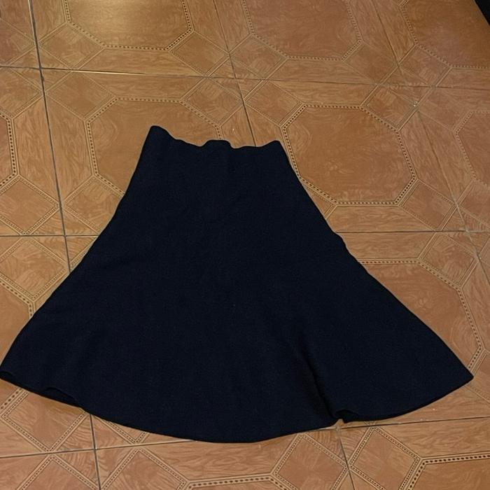 Rok knit rok mekrok rok hitam cewek wanita preloved thrift