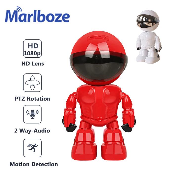 Marlboze 1080P Robot IP Camera 2MP Security Camera WiFi Wireless CCTV
