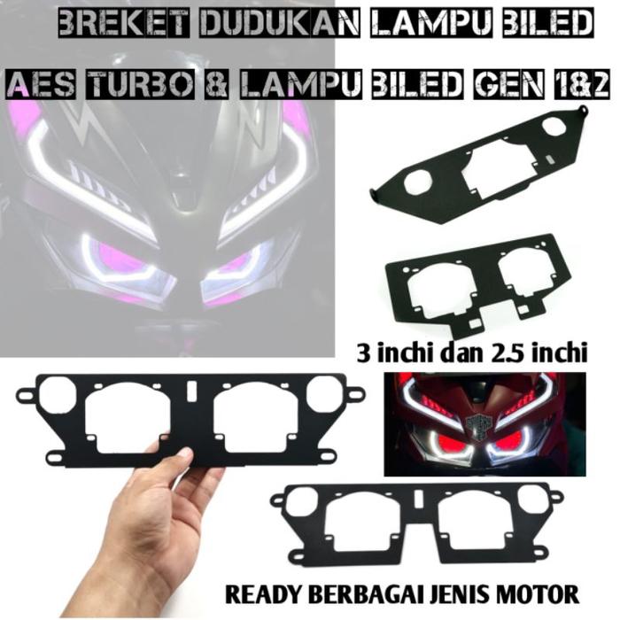 Bracket Breket Dudukan Lampu Projie Biled 2,5 inch HID Vario 160 Vario 125/150 New Vario 160 New
