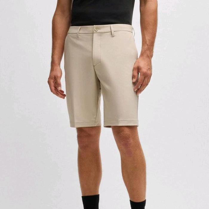 CELANA PENDEK PRIA - HUGO BOSS WATER RESSIT STRETCH LIGHT BROWN ORIGINAL AUTHENTIC