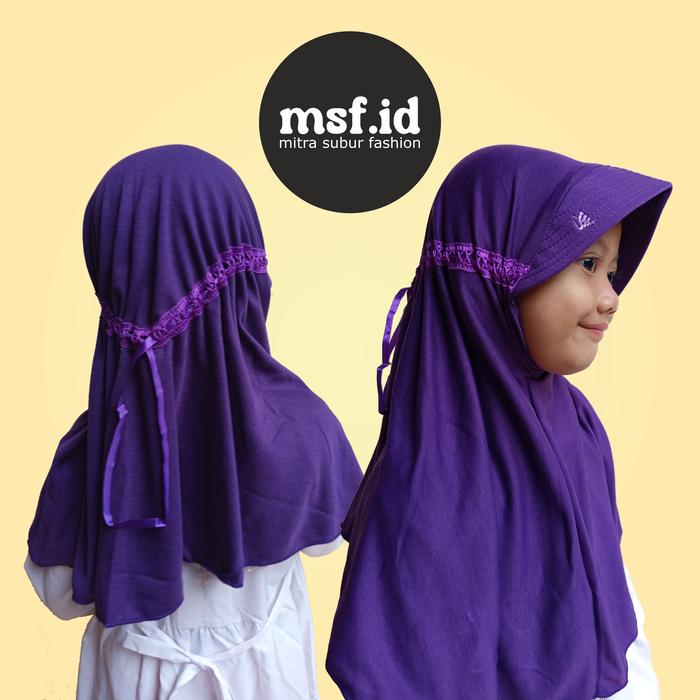 JILBAB/KERUDUNG/HIJAB SEKOLAH ANAK MADRASAH PAUD SD SMP SMA UKURAN L
