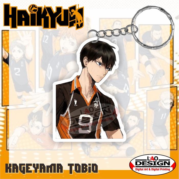 Gantungan Kunci Kageyama Tobio Haikyuu - Gantungan Kunci Anime Haikyuu - Gantungan Kunci Akrilik - G