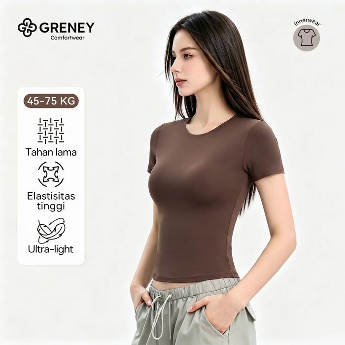 GRENEY-Atasan Lengan Pendek Ultra-Soft-86650017