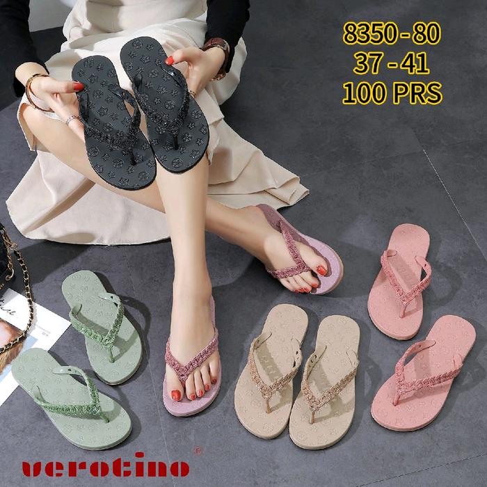 Sandal jepit karet wanita Verotino 8350-80, sandal wanita