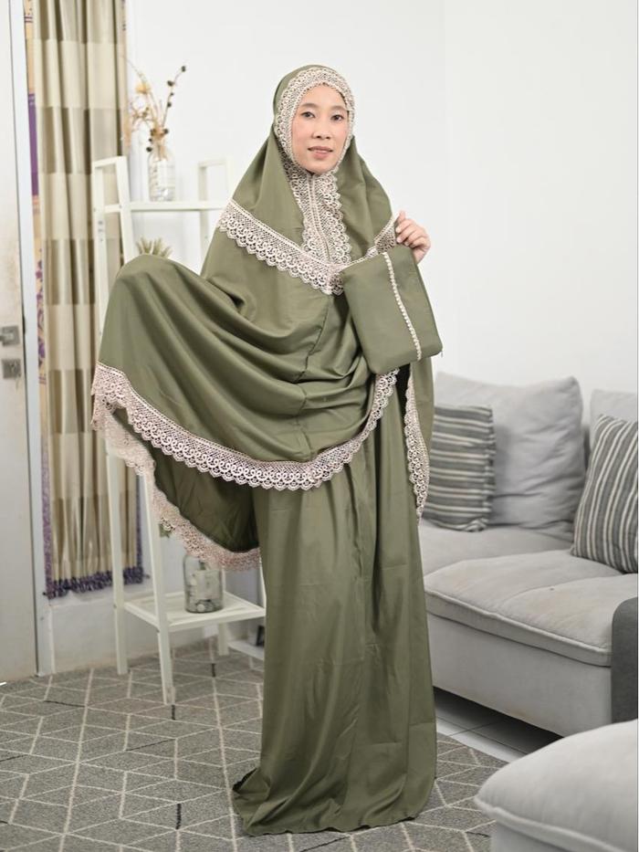 Mukenah dewasa daily 2 In 2 Katun Premium Alluna