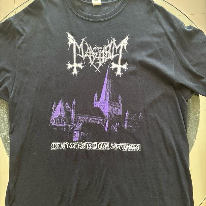 Kaos band Mayhem (de mysteriis dom sathanas) import original bekas