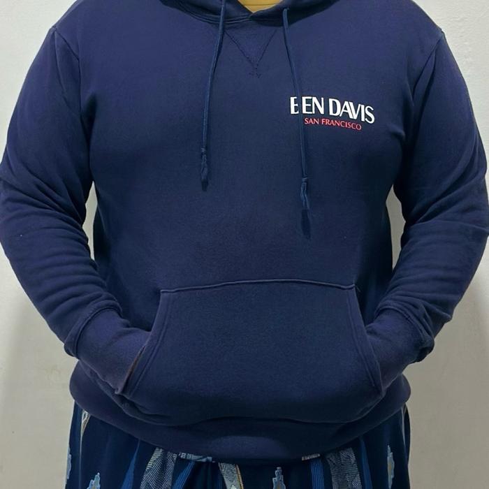 jaket hoodie ben davis navy XL