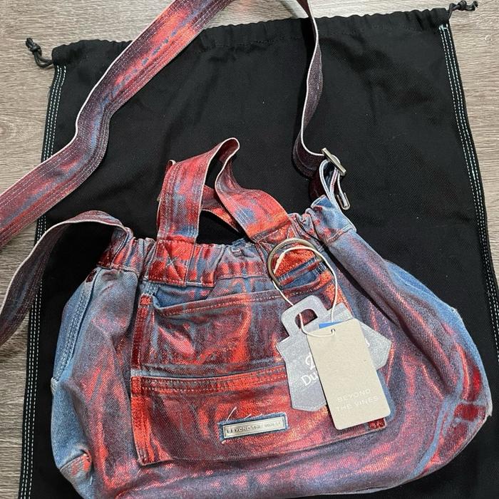 New BTV dumpling denim foil red original