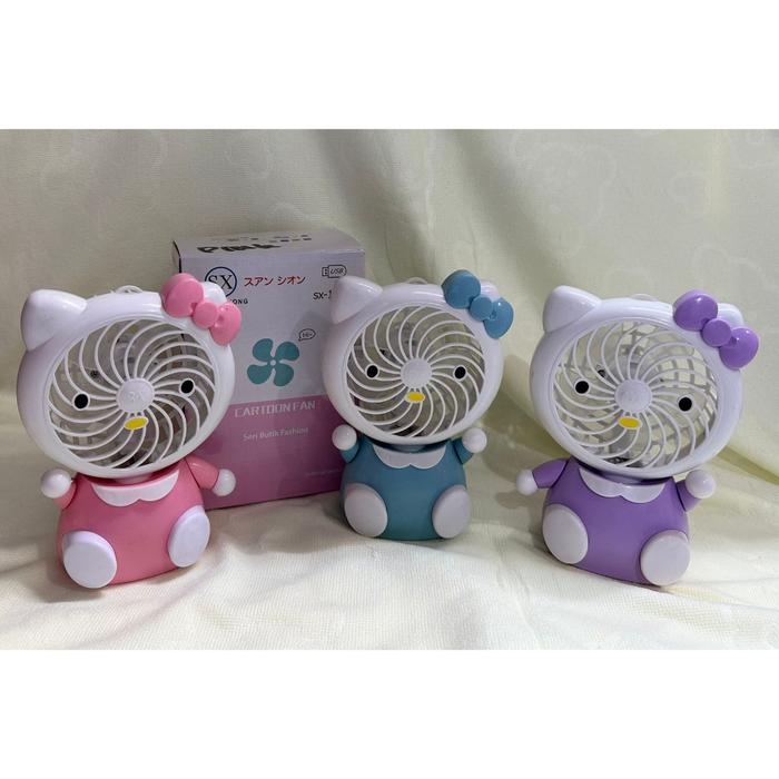 Kipas Mini SX-112 Mini Fan Portable  Hello Kitty