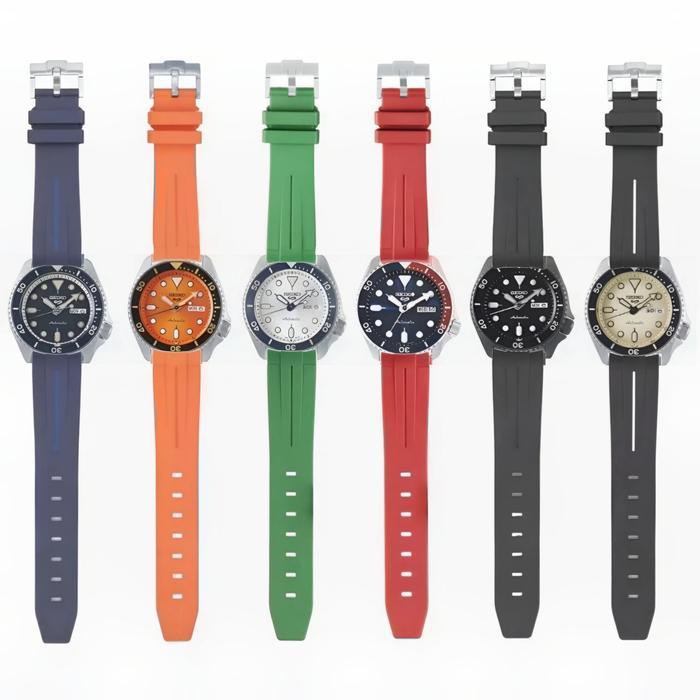 TALI JAM TANGAN STRAP 22MM RUBBER B FOR SEIKO SKX SRPD 8007.22 CK