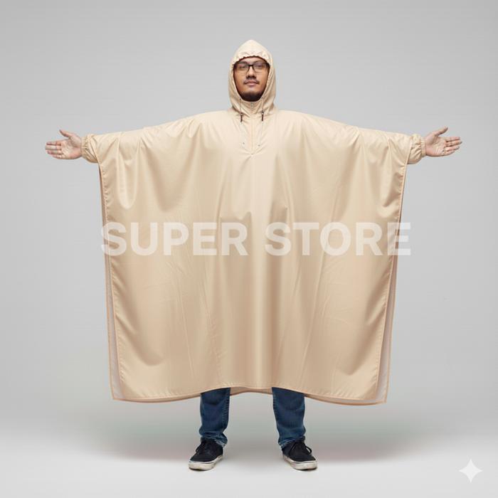 SUPER STORE Jas Hujan Ponco Batman Bahan Oscar Perlak PREMIUM Anti Rembes Tahan Lama Bergaransi Jahi