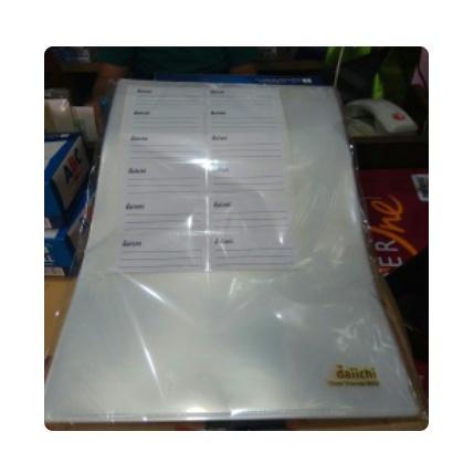 DAIICHI Map L / map bening / Clear Sleeves ukuran F4 (isi 12 pcs)