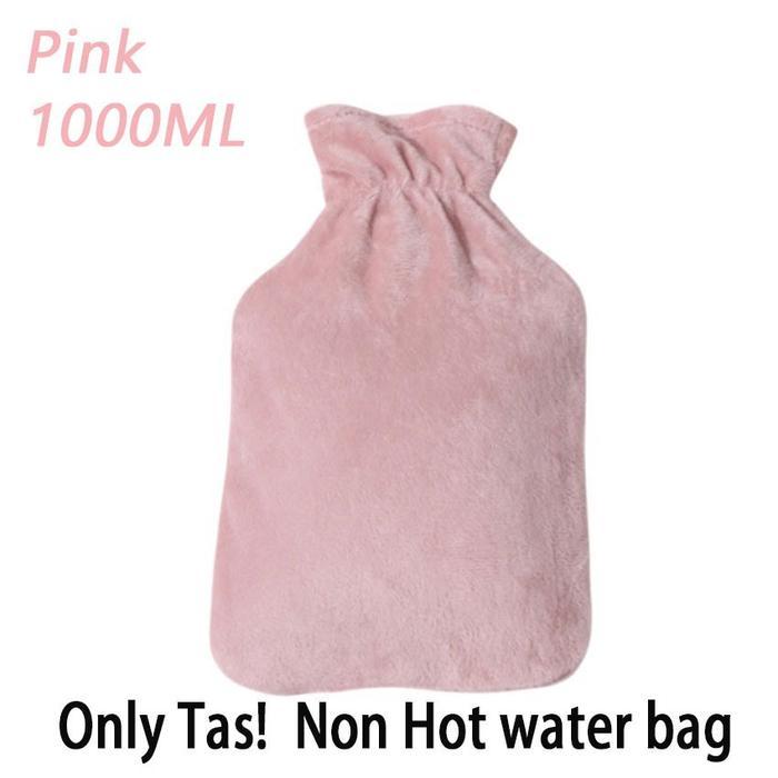 1000 ML Hot Water Bag Kompres Kantong Kompres Air Panas Besar Kantong Penghangat Perut Haid - CoverP