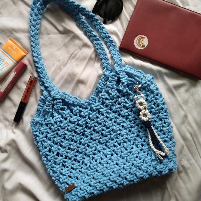 totebag macrame/tas macrame/totebag