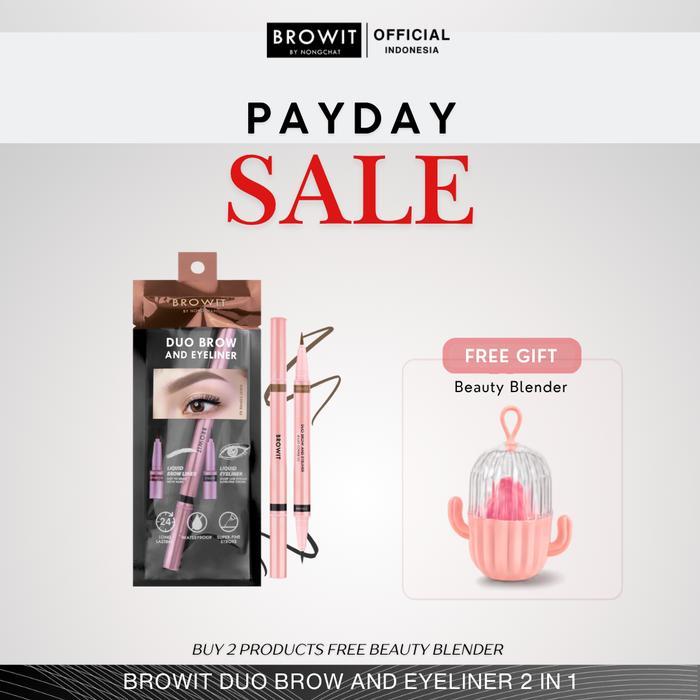 Funira Browit By Nongchat Duo Brow And Eyeliner / Eyeliner 2In1 / Eyeliner Waterproof