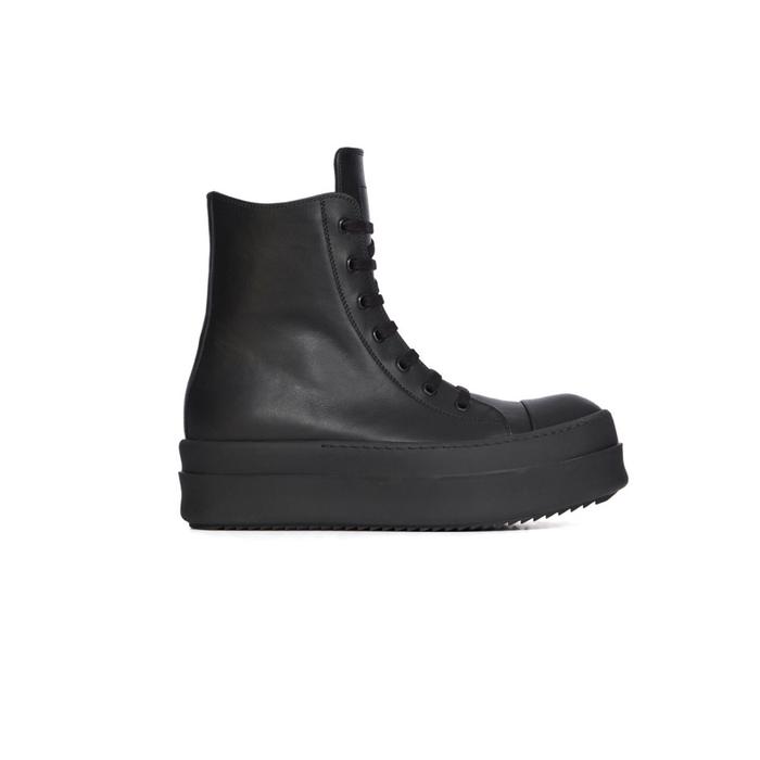 RICK OWENS FW25 CONCORDIANS MEGA BUMPER BLACK FULL GRAIN COW LEATHER