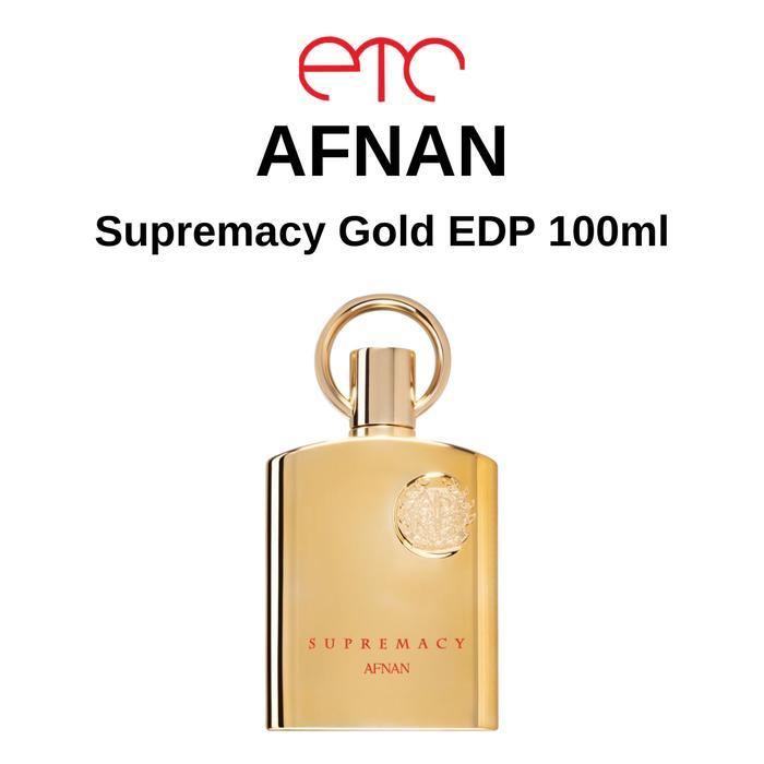 (PROMO) AFNAN SUPREMACY GOLD EDP 100ML FOR UNISEX PRIA WANGI PEACH PERFUME