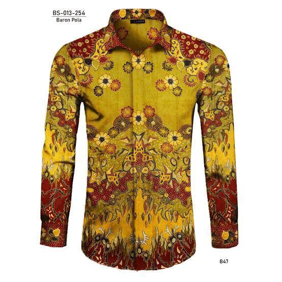 Promo baju batik pria lengan panjang batik solo ori Katun Pendek Hitam Distro