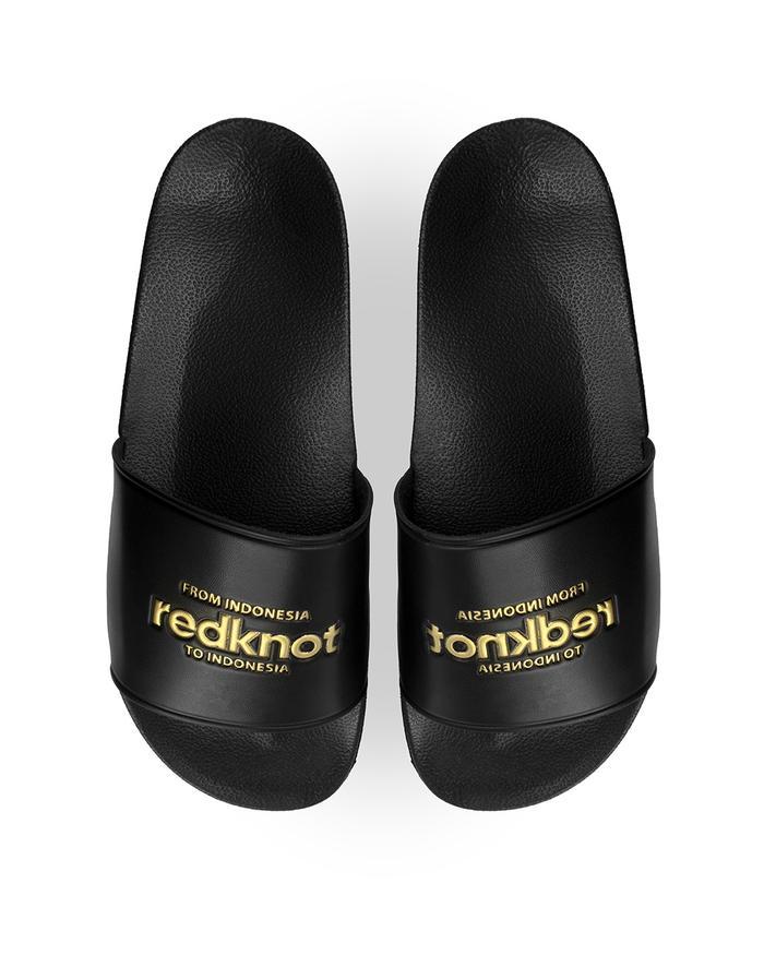 Redknot Hitam Sandal Pria