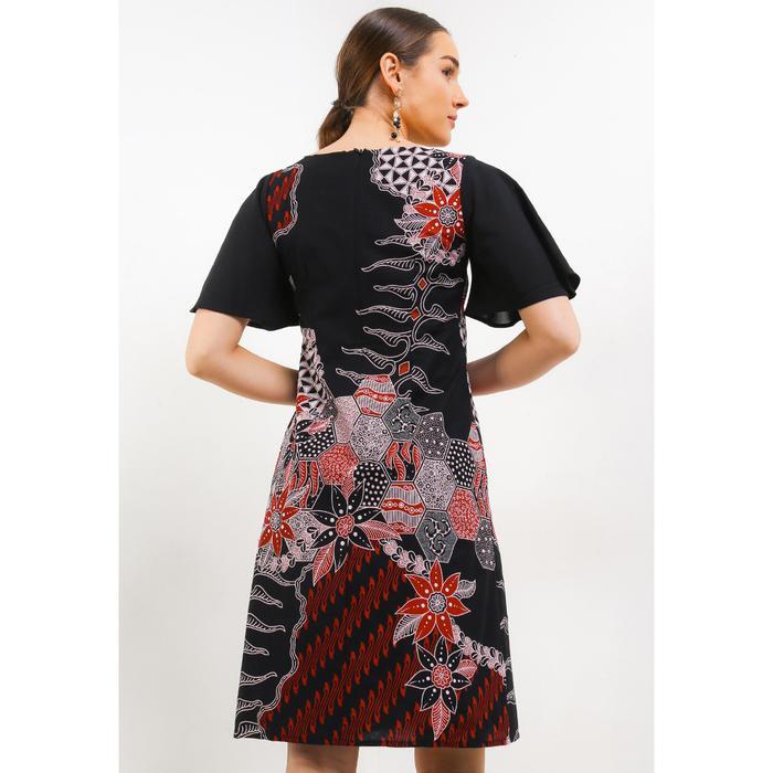 Rianty Batik Wanita Dress Furing Lianzel Anzel