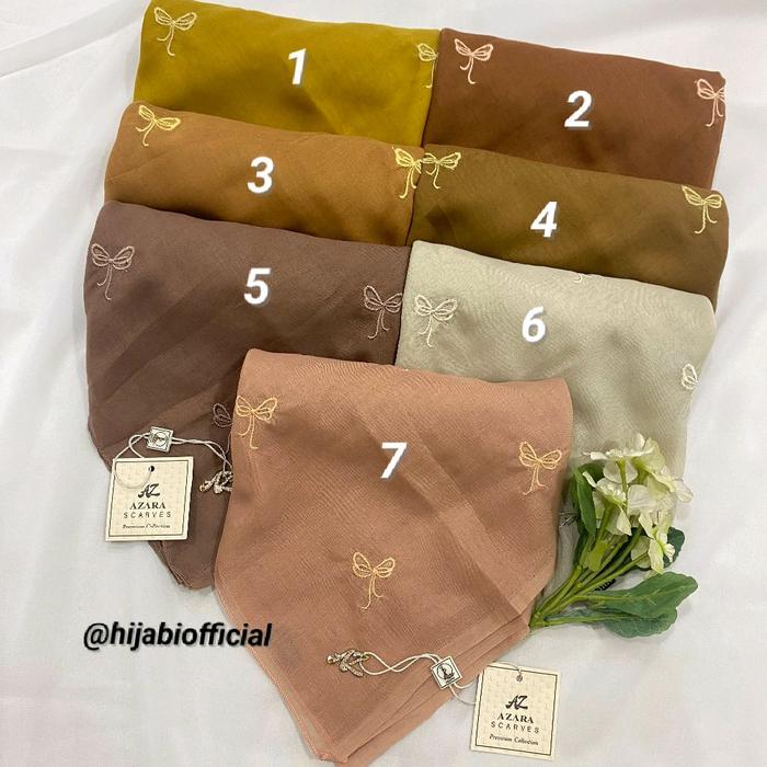Hijabi | Hijab Paris Segiempat Azara Pita | Paris Jepang | Azara