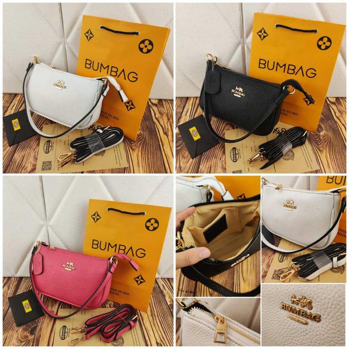 BUMBAG -  ori HOBO Top Handle Pouch Signature FREE PAPERBAG tas bahu wanita tas tangan - Tas wanita 