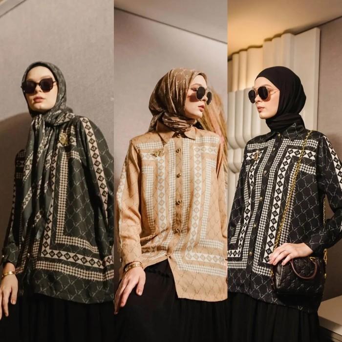 VZ Monogram Lady Top (Tunic, Shirt, Dress, Abaya, Coat) by VIVI ZUBEDI - Lady Top, All Size
