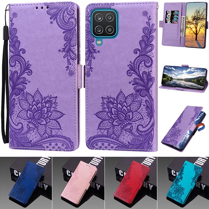 Luxury Leather Flip Wallet Case For Samsung Galaxy A12 A14 Case 5G