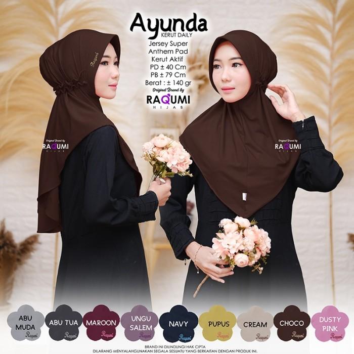 jilbab instan daily ayunda jersey ori raqumi