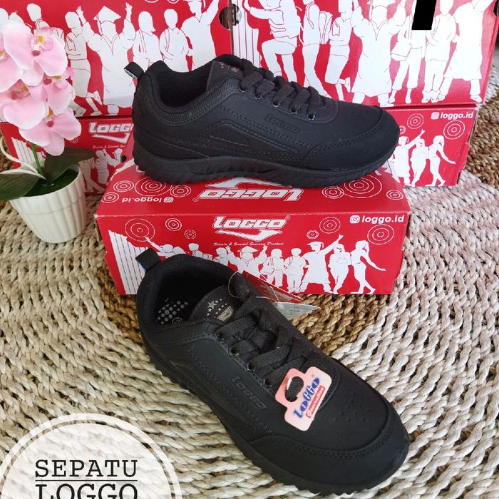sepatu anak sekolah/sepatu anak laki laki/sepatu Loggo