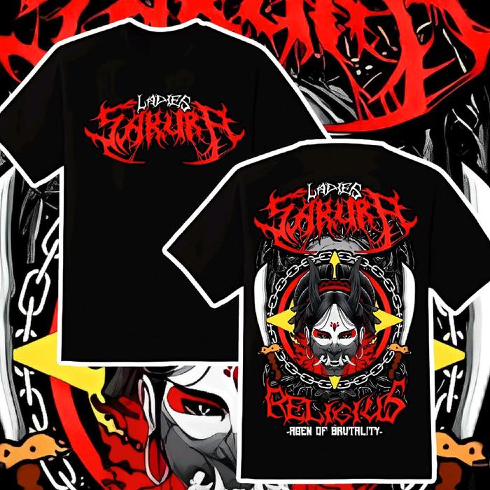 KAOS LADIES SAKURA PSHT,  Unisex Lengan Pendek Premium Bahan Lembut Jahitan Kuat Cocok Untuk Daily A