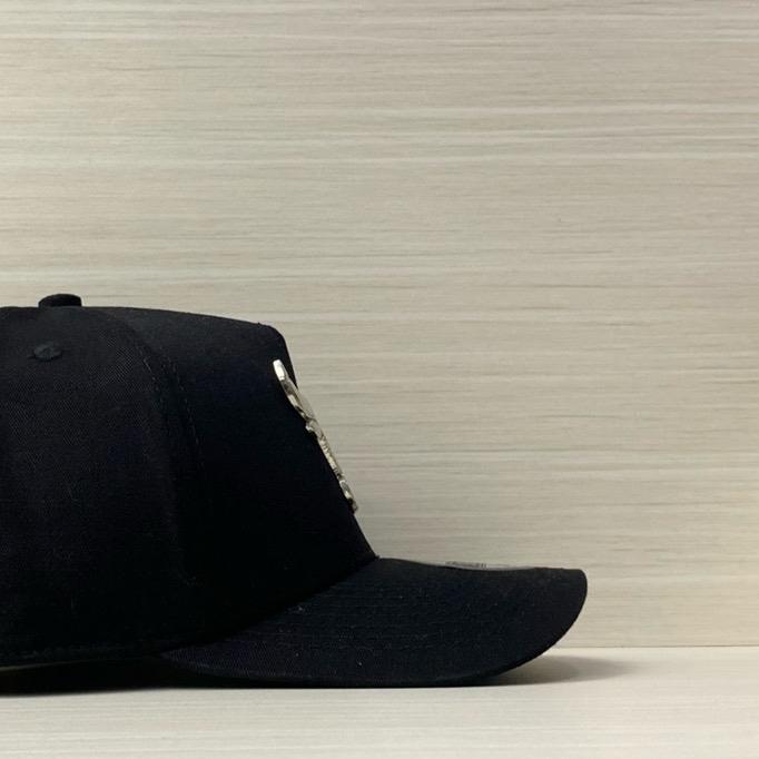 Topi Baseball Premium Banteng Hitam Besi Silver