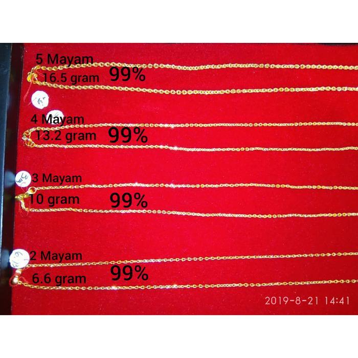 KALUNG WANITA EMAS ASLI 24K KADAR 99%