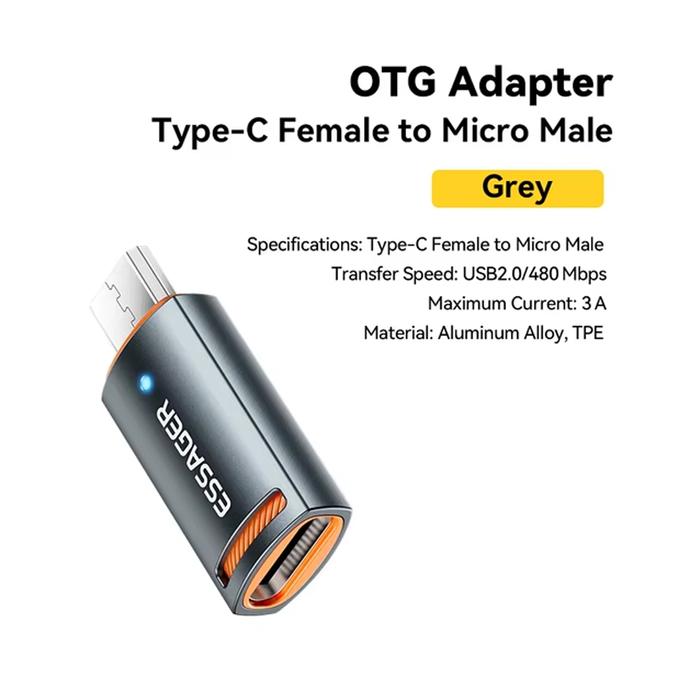 Cahaya Bundaran | OTG Type C to Micro | OTG C to Micro USB | OTG 3A Type USB Fast Charging