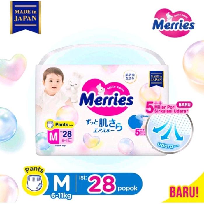 Merries Premium Pants M28 Popok Bayi Celana M 28