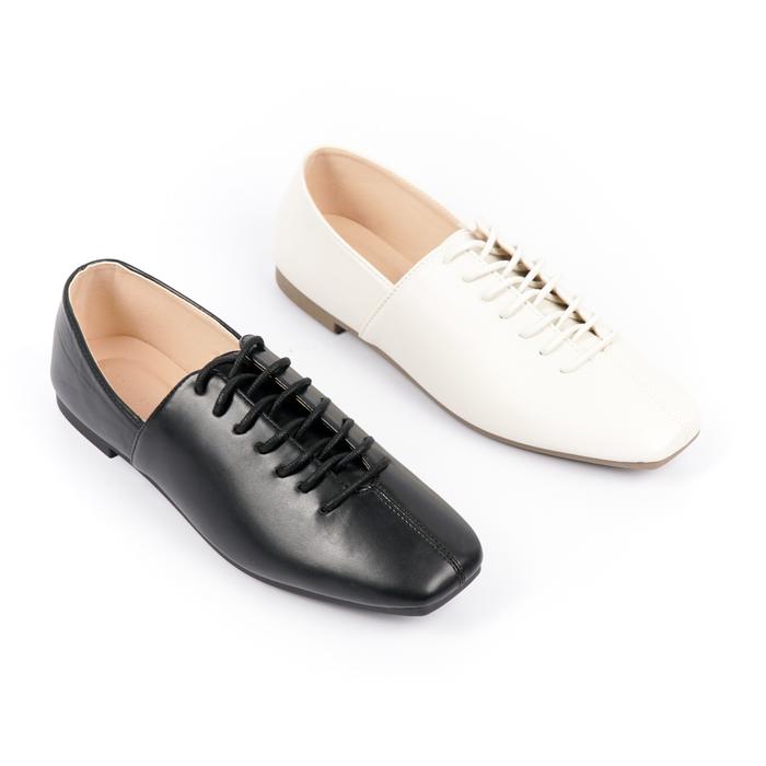 Blow Nia Sneakers Flatshoes MINNIK 0017 - Wanita - Hitam & Ivory