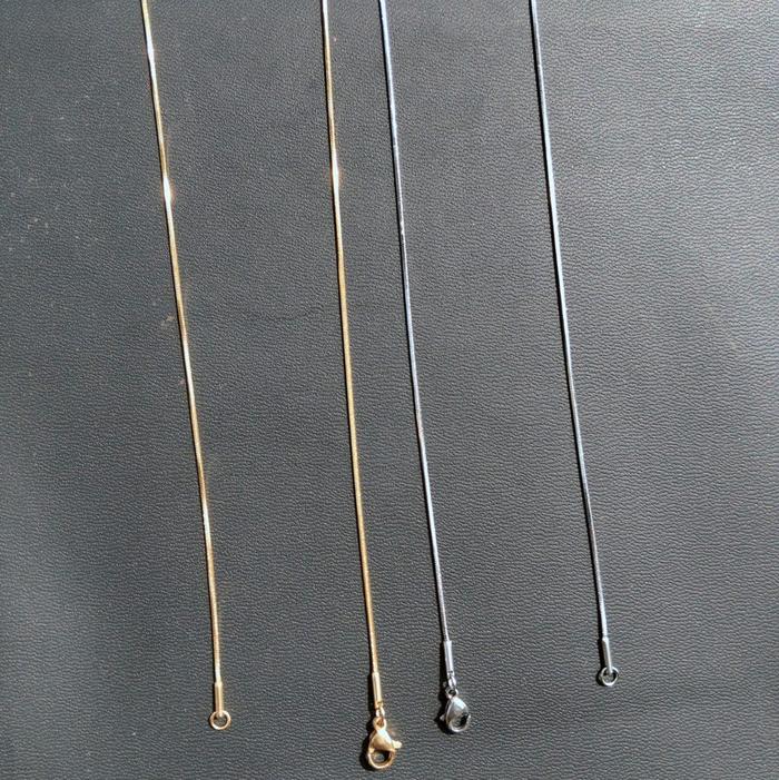 kalung titanium rantai kecil, kalung pria wanita kecil