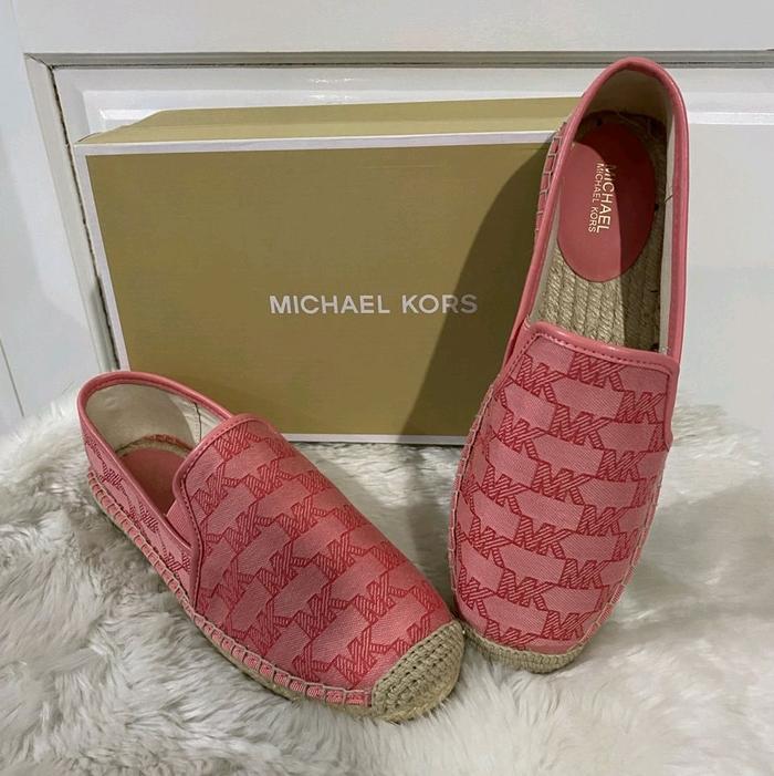 sepatu wanita mk hastings espadrille grapefruit multi in